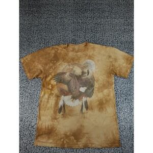The Mountain Eagle Graphic T-Shirt Mens XL Brown Tie Dye 2007 David Penfound